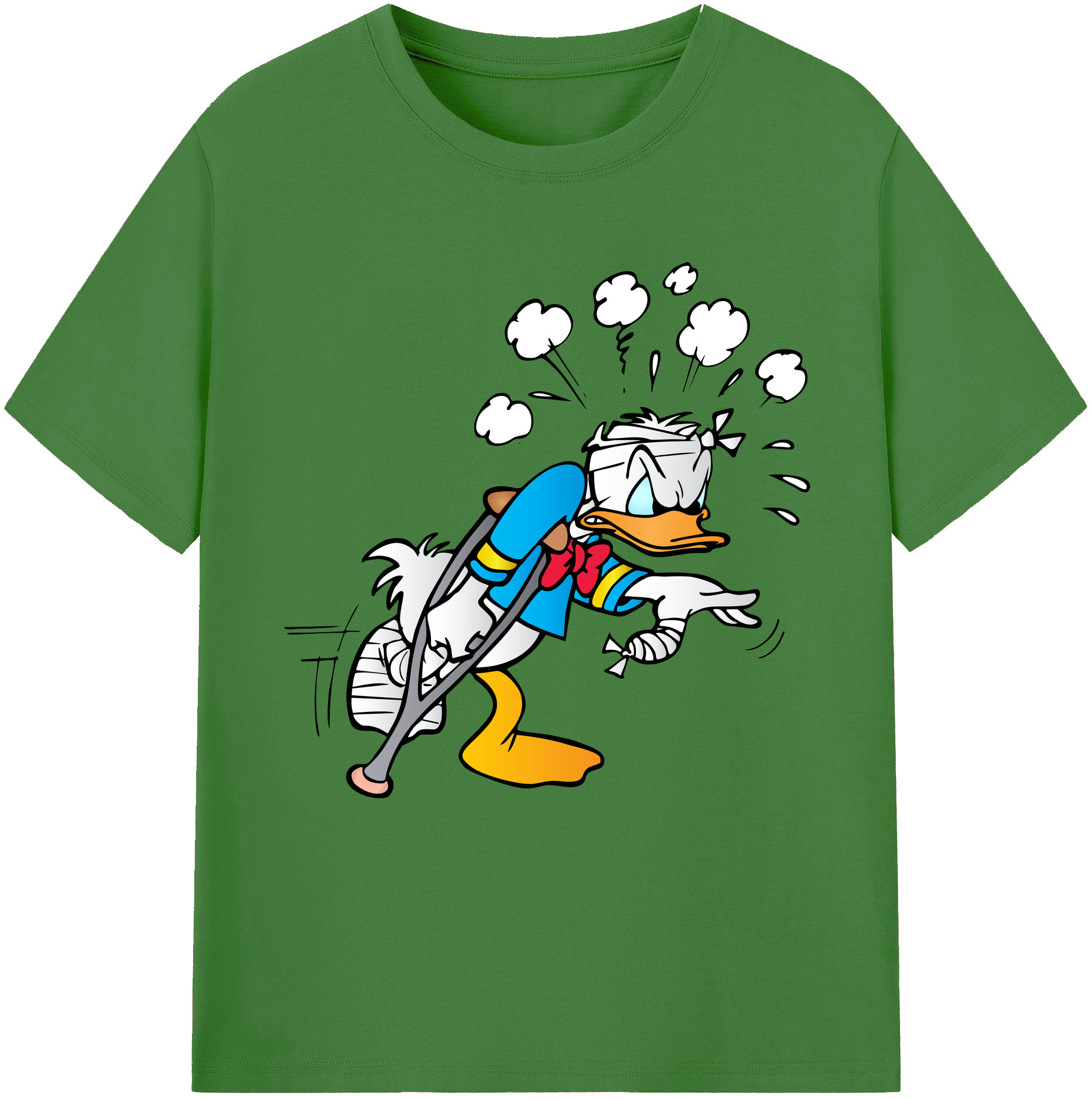 （画像用） ミッキーマウス Mickey Mouse レディースカジュアルプリントTシャツ（綿100％）